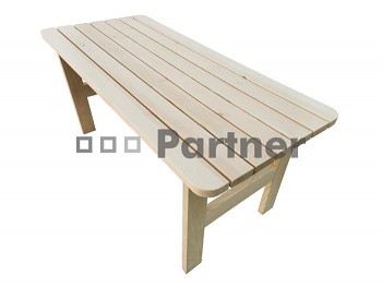 Masivní dřevěný zahradní nábytek (stůl z borovice) dřevo 32 mm